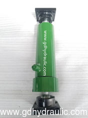 Telescopic single-acting hydraulic cylinder with swivel joint