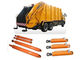 rubbish collector truck use customized double action hydraulic cylinder